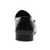 ASD20609BK-3-1.webp Augher Crocodile Embossed Tassel Loafer Shoe