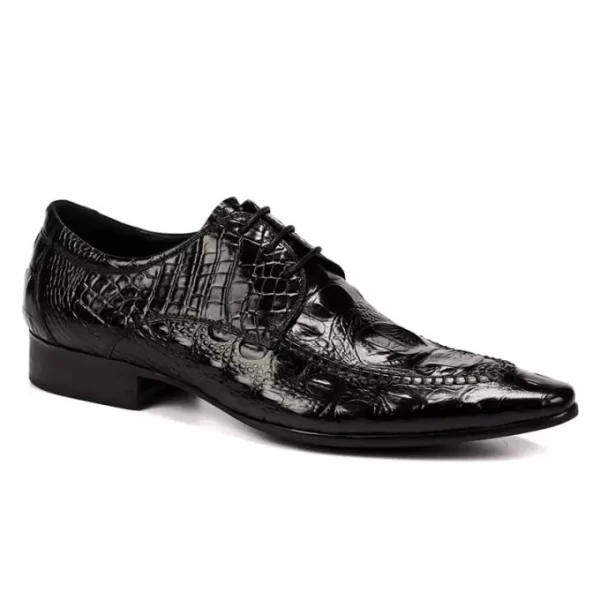 Ardea Crocodile Embossed Derby Shoe