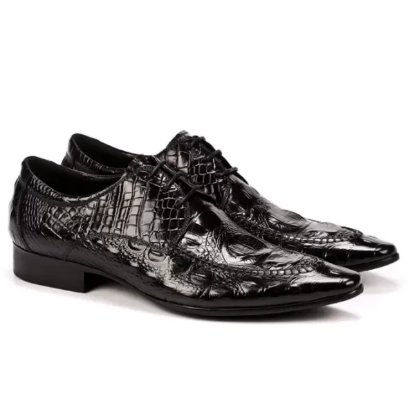 Ardea Crocodile Embossed Derby Shoe