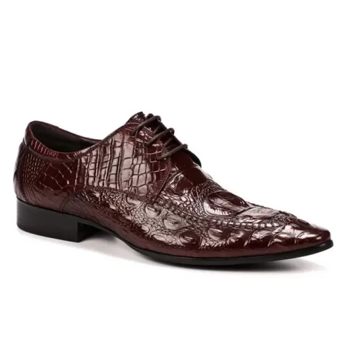 ASD89131WN-1-1.webp Ardea Crocodile Embossed Derby Shoe