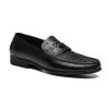 ASD89821BK-1-1.webp Ballynoe Ostrich Embossed Loafer Shoe