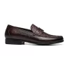 ASD89821CF-2-1.webp Ballynoe Ostrich Embossed Loafer Shoe