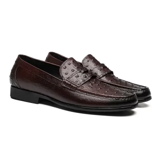 ASD89821CF-4-1.webp Ballynoe Ostrich Embossed Loafer Shoe